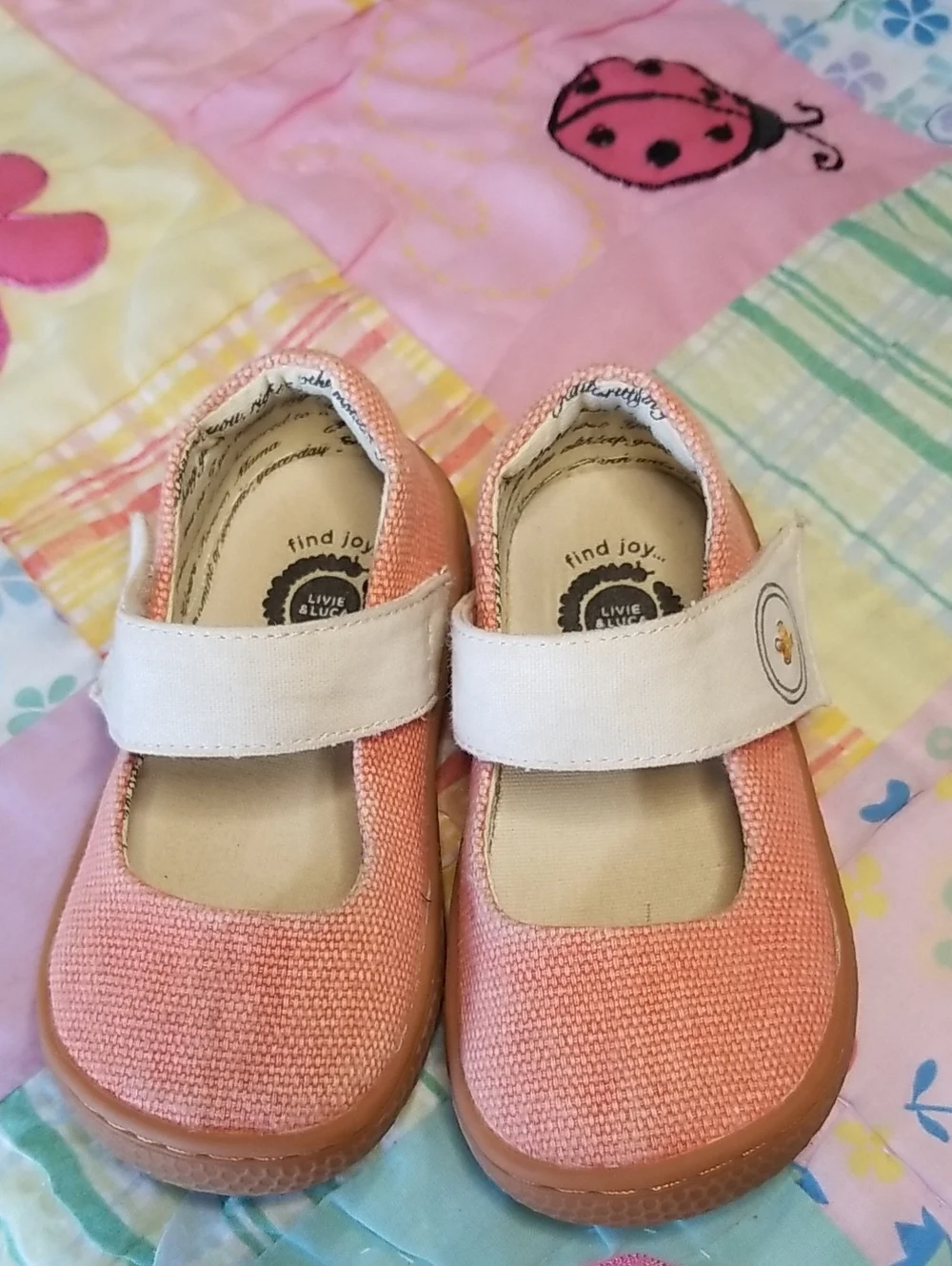 Livie & Luca Peach Carta II Mary Jane  Size 5
